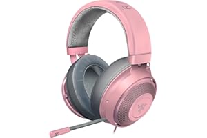Razer Kraken - Casque Gaming Filaire Multiplateforme (Haut-parleurs de 50 mm, Microphone Rétractable Unidirectionnel, Câble de 3.5mm avec Commandes) Rose Quartz