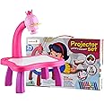 Braintastic Drawing Kids Projector Set Painting Desk Table with Patterns & Colorful Water Pens Table Lamp for Better Creativity & Education Board Game Toys for Kids