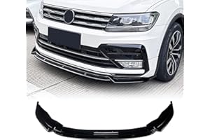IDENUONA Spoiler inferiore paraurti anteriore per VW Tiguan MK2 Rline 2017-2020 nero