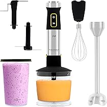 Frullatore A Immersione Zeegma Handy Chef 1500W - 5 Punte, Contenitore, Turbo - Foto 10