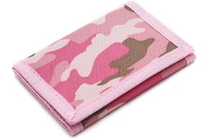SUNDEE Portefeuille en toile avec motif camouflage RFID 3 volets pour enfants