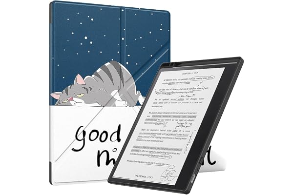 SATURCASE Fodral till Kobo Elipsa 2E 10,3 tum, vackert PU-läder silikon flip folio vikbart transformatorstativ ultratunt ljus skyddande fodral med automatisk vila/väckningsfunktion (KN-6)