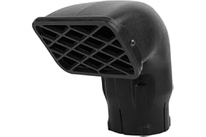 SEMITER Esnórquel para automóvil, Esnórquel En Coche,accesorio para automóvil Esnórquel de admisión de aire universal de 3.5 pulgadas, para granjas todoterreno que utilizan carreteras al aire libre