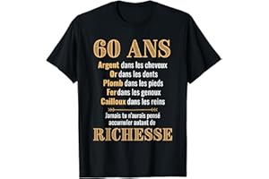 Anniversaire 60 ans Drôle 1960 | Idée Cadeau fête anniv T-Shirt