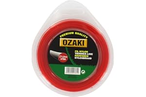 Greenstar 1510137 Coque fil nylon rond Ozaki 15 m x ø 1,35 mm, rouge