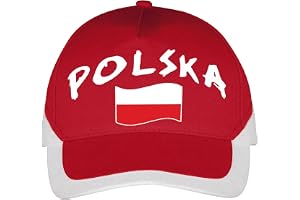 Supportershop Fotboll Polen Keps, röd, FR one size tillverkare TU EU