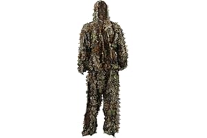 Zicac 3D Ghillie Tarnanzug Dschungel Ghillie Suit Woodland Camouflage Anzug Kleidung Für Jagd Verdeckt Festschmuck