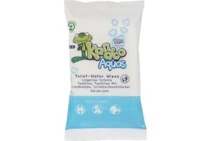 Kandoo Aquas 99% Water Based Flushable Moist Toilet Tissues, Biodegradable, Plastic Free, Toilet Training Wet Toilet Tissues, Toddler Wipes, Travel pack | Multipack 12 x 15 Wipes (Total 180 wipes)