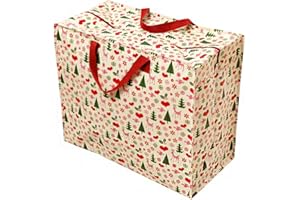 REX LONDON Jumbo-Beutel in Weihnachtsoptik , plastik, 50's Christmas, Jumbo