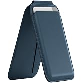 Buff WalletMag 2.0 iPhone i&ccedil;in MagSafe &Ouml;zellikli 4 Kartlı Katlanabilir Stantlı Manyetik Deri C&uuml;zdan (Mavi)