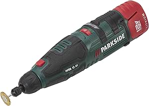 Parkside® Smerigliatrice multifunzione a batteria, con molti accessori