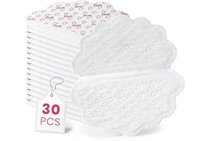 Ruitena Armpit Sweat Pads for Women & Men, (30 Pads) Disposable Underarm Sweat Pad, 120x126 mm Larger Size for Better Coverage