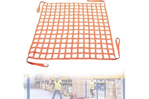 Lyftnät 1 x 1 m, lasthängande nät, 10 x 10 cm rutstorlek Net-Cargo Lfting, 300 kg polyester ögla, hängande lyft-bagagenät för