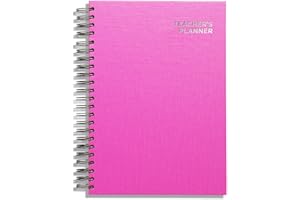 A4 Primary Teacher Planner 2024-2025 by Pirongs - 4 Lesson Day - Pink