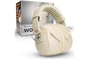 Schallwerk ® Work+ Beige - Protezione dell'udito per il lavoro - Cuffie di protezione dell'udito regolabili in base alle dimensioni, cuffie antirumore di alta qualità - Cuffie per il lavoro