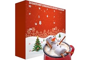 BAYTRADE Hot Chocolate Advent Calendar 2025 | Luxury Instant Hot Chocolate Gift Set Selection Station | Sachets Powder | Xmas Gifts for Women Ladies Men Kids | Christmas Countdown | Food Unique