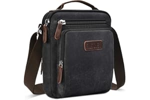 Ruschen Canvas Messenger Bag/Shoulder Bag for Men, Women, Boys - Fits Tablet - For Everyday Use or Travel