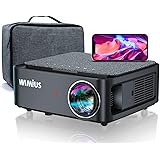 Videoproiettore WiFi Bluetooth, 18000 Lumen Proiettore Full HD 1080P Supporto 4K 4D Correzione Trapezoidale Zoom Funzione Pro