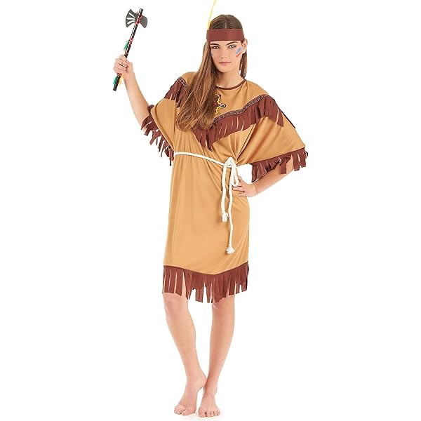 Costume Da Indiana Per Bambina WIDMANN MILANO | Vestito Da Squaw Con Accessori | Per Carnevale E Feste A Tema - Foto 7