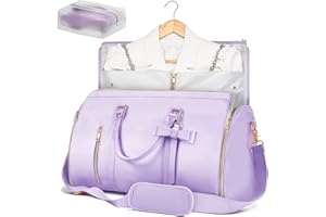 STHMEOOHT Kleidersäcke für Reisen für Damen, Rosa und Violett, Violett, Carry-on 20-Inch, Niedlich