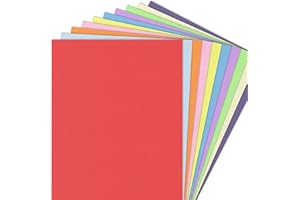 TownStix 100 feuilles, A4 120 g/m² Papier Couleur Cartonné Coloré - 10 Couleurs