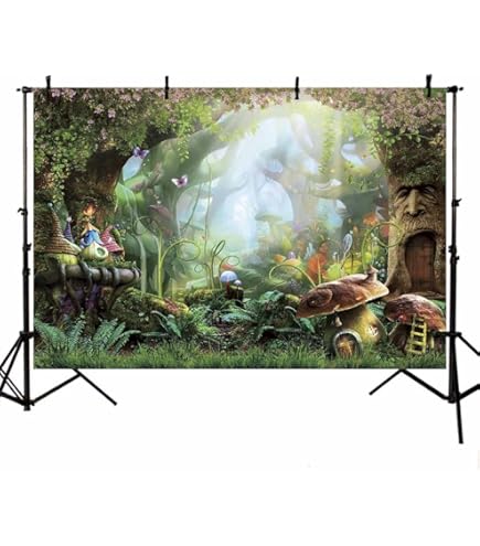 BELECO 15x8ft Fabric African Sunset Safari Giraffes Backdrop Serengeti National Park African Savannah Family Of Giraffes Background Safari Theme Party Decorations Birthday Photoshoot Studio Props