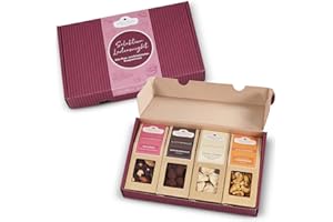 ‎WELLNUSS WELLNUSS Geschenkset für Frauen „Ladiesnight“ – 4 edle Snack-Spezialitäten im Geschenkkarton – Premium Nussmischungen & Schoko-Snacks – Feinkost (4 x 60-70 g)