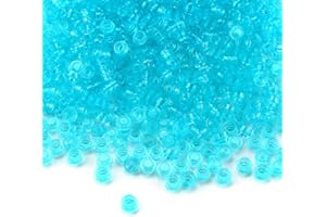 Feleph 1000PCS Transparent Light Blue Round Plates 1X1 Building Blocks Parts and Pieces Bricks Dots Bulk Studs Accessories Kit Compatible with Major Brand