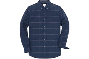 Dubinik® Camicie Flanella Uomo Camicia Flanella Uomo Quadri Camicia a Maniche Lunghe in Pile dalla Regular Fit