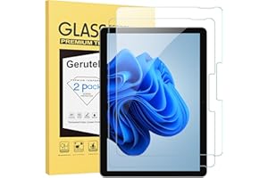 Gerutek [2 Piezas Protector Pantalla para Microsoft Surface Go 4 2023/Go 3 2021/Go 2 2020/Go 2018, (10.5/10 Pulgadas), 9H, Antiarañazos, Antihuellas, Sin Burbujas, Cristal Templado para Surface Go 4