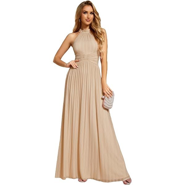 Abito Infinity Multiway Lungo Ever-Pretty - Convertibile, Tessuto Elastico, Per Damigelle, Matrimoni E Serate Eleganti