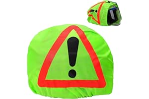 NASEOM Warndreieck Motorrad, Motorrad Warndreieck Helmüberzug, Warndreieck Motorrad Helm, Motorradhelm Helmüberzug, Erste Hilfe Helmtasche, für Unfallsicherung Unfallstelle Gefahrenstellen Kennzeichnung