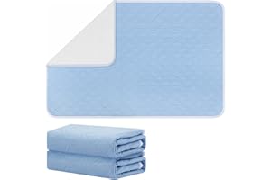 Fefod Set di 2 Traversa Impermeabile, 80*120CM Panno per l’incontinenza, 100% Traverse Impermeabile Letto Super Assorbente, 4 Strati, Lavabile, per Bebè Bambini Adulti Animale Domestico, Anziane