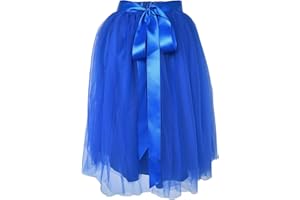 Dancina Damen Tutu A-Linie Knie Länge Tüllrock Normale und Große Größen