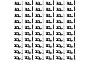 MAIXINNEW Lot de 60 Crochet pour Guirlande Lumineuse Exterieure, Clips de Fixation Guirlande Noirs, Crochet Mural a Visser pour Fête, Anniversaire, Décoration de Noël