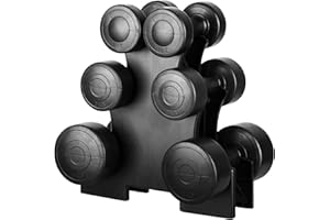 Straame Dumbbell Set with carry Rack - Hand Weights for Men & Women - 1kg, 2kg, 3kg Tree Set for Home Workout, Strength Training & Fitness – Durable, Easy to Use