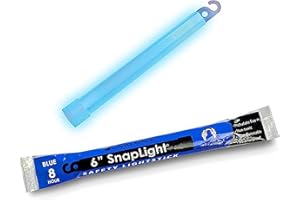 Cyalume Glow Sticks Military Grade Lightstick - Premium Blue 6” SnapLight Emergency Chemical Light Stick with 8 Hour Duration (Bulk Pack of 30 Chem Lights)