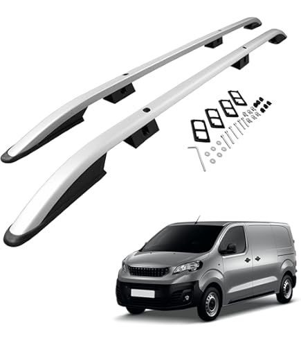 Accesorios Portabicicletas CHROMEMASTER | Compatible Avec Citroen Jumpy 2016- L1 XS, L2 M | Protection De Pare Porta Equipajes Techo Coche
