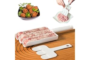 ATSMOCE 2 Pcs Polpette da Cucina, Macchina per Polpette Tripla da Cucina, Stampi per Polpette da Cucina, Accessori da Cucina, Adatto per Polpette di Carne, Polpette di Pesce, Polpette di Gamberi