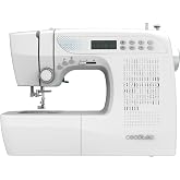 Cecotec M&aacute;quina de Coser El&eacute;ctr&oacute;nica- 215 Puntadas - Nivel Experto - BelleCouture 21500. Motor Digital, Pantalla LCD, Mando p