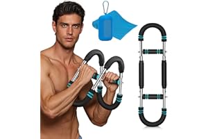 YADEZZN Adjustable Arm Exerciser - Forearm Grip Strengthener, Twister Arm Trainer for Men & Women, Portable Chest Workout Equipment for Home/Gym, Improves Chest, Abdomen, Back and Forearm Muscle