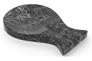 Radicaln Poggiamestolo in marmo nero, spatola, forchetta mestolo, fatto a mano, organizer per cucchiai da cucina, per cucina