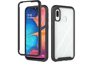 EuCase 3 en 1 Funda para Samsung Galaxy A20e Antigolpes, Transparente Carcasa de Silicona TPU + PC para Samsung Galaxy A20e Anti-Rasguño 360° Protección Caso