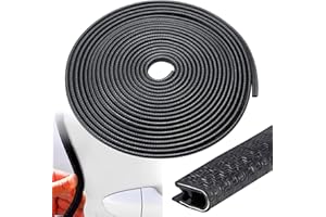 FGen 10M Kantenschutz Autotür, Gummidichtung Kantenschutz Auto, Zierleisten Auto U-Form Gummi Kantenschutz, Schützt und entschärft Kanten, Kein Kleber, Anti-Kollision, Passend für die Meisten Autos