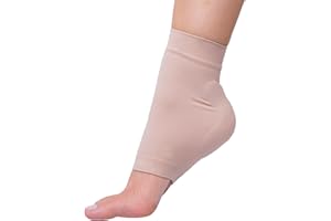 ZenToes Achilles Tendon Heel Protector Compression Padded Sleeve Socks for Bursitis, tendonitis, Tenderness - 1 Pair