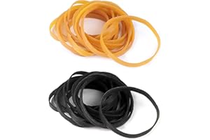 XINSHENG Bandas elásticas resistentes, 100 bandas de goma gruesas de 100 x 5 mm, bandas elásticas naturales fuertes para dinero, banda de goma ancha estacionaria, bandas elásticas para el hogar, escuela,