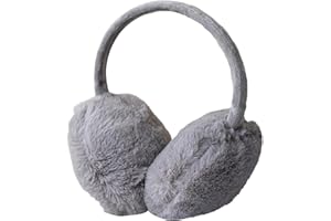 IHCEMIH Ear Muffs, Women Earmuffs Fluffy Plush Adjustable Earmuff Adults Winter Accessories Ear Warmers Running Skiing Ears Covers Protectors from Wind Cold Outdoor Gift for Ladies Girls Men