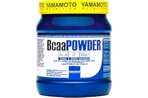 YAMAMOTO NUTRITION BCAA 2:1:1 300 gr, Integratore Alimentare di Aminoacidi Ramificati Fermentati con Vitamina B1 e B6, Integratore per Sportivi BCAA POWDER, Gusto Cola-Lime