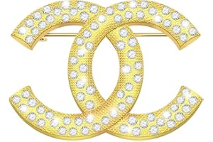 OLIWAN Brosche Damen Perle Brosche Silber Gold für Frau Freundin Geschenke für Weihnachten und Ostern