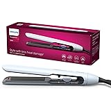 Piastra per capelli Philips serie 5000 con tecnologia termoprotettiva, Bianco [modello BHS520/00]